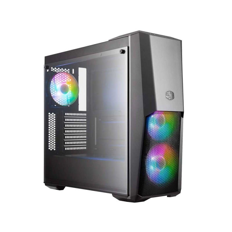 Cooler Master MasterBox MB500 ARGB Tempered Glass Mid Tower ATX Case  Black